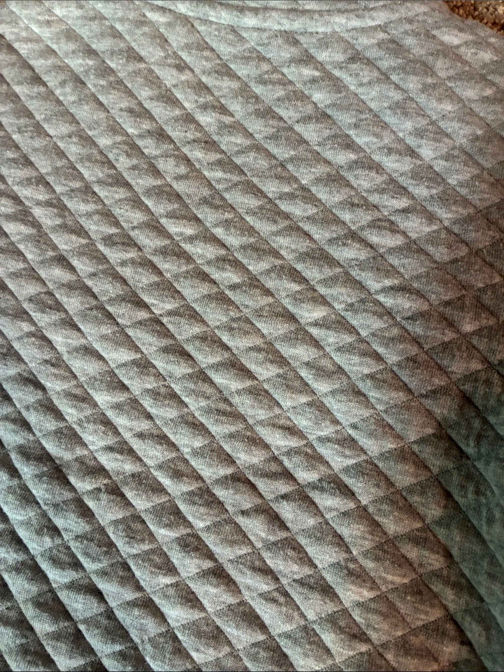 Wondernation Quilted Light Gray Half-Zip Pullover Sweatshirt Size 3T - Picture 7 of 8